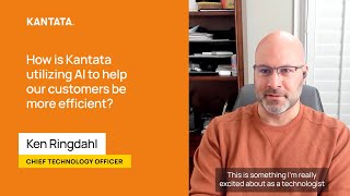 How is Kantata using AI to help customers be more efficient [upl. by Auqenet]