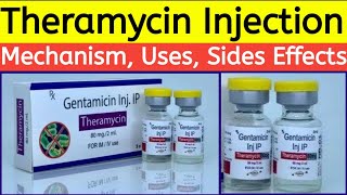 Gentamicin injection uses in hindi  Theramycin injection Review  Uses Side Effects Dose Warning [upl. by Bullis]