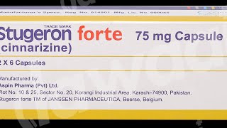 Stugeron Forte 75mg capsule and Stugeron 25 mg Tablets [upl. by Ahtanaram997]