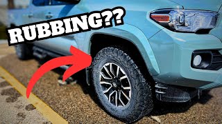 2023 Toyota Tacoma Tire Upgrade  Biggest Tire Size with No Lift [upl. by Lorenz]