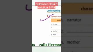 Gulmohar class 8 solutions chapter 1 2024  solutions shorts yt [upl. by Tecla564]