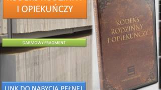 KODEKS RODZINNY I OPIEKUŃCZY MP3  DO SŁUCHANIA  KRIO  Audiobook [upl. by Samuela]