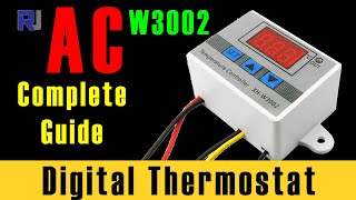 How to use XHW3002 AC digital Thermostat  Robojax [upl. by Davenport]