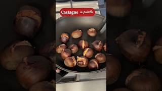 Come cuocere le castagne in padella ricetta castagne autunno [upl. by Eyk]