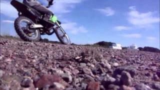 KAWASAKI KX 80  Part4 Almost Top Speed wheelies skidding [upl. by Weidman]