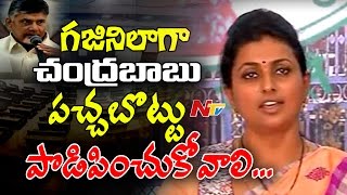 Chandrababu Naidu is Ghajini MLA Roja  Assembly Budget Sessions  NTV [upl. by Tansy642]