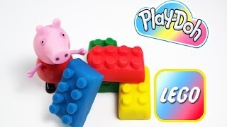 LEGO italiano Play Dohcome fare un perfetto mattoncino LEGO Peppa Piggiochi per bambini 2014 [upl. by Shirk]