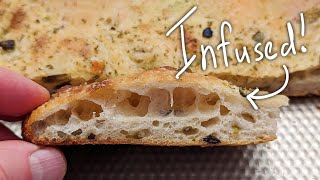 Muffaletta Focaccia  easy to make muffaletta quotinfusedquot [upl. by Brodench]