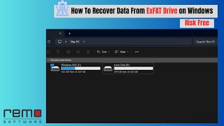 How To Recover Data From ExFAT Drive on Windows [upl. by Assenev524]