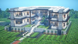 Minecraft Modern Mansion Tutorial  Interior  Architecture Build 14 [upl. by Derwon]