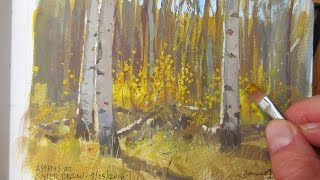 Painting an Aspen Forest in Colorado [upl. by Ondrej]