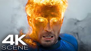 The Human Torch 2024 4K Scene  Deadpool amp Wolverine Movie Clip [upl. by Alethia]