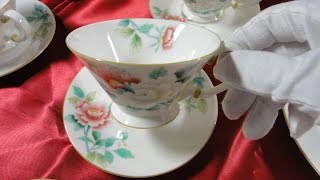 Bone China NIPPON TOKI KAISHA ノリタケカンパニーリミテド ティーカップ＆ソーサ―7客 皿6枚 [upl. by Helve157]