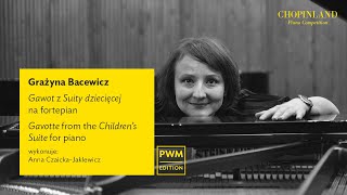 Grażyna Bacewicz – Gavotte from the Children’s Suite for piano [upl. by Nosloc]