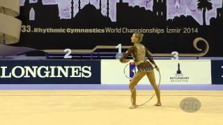 RUPRECHT Nicol AUT  2014 Rhythmic Worlds Izmir TUR  Qualifications Hoop [upl. by Kcyred]