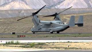 Osprey taking off from Grand Junction CO Airport 0618011 [upl. by Rowe]