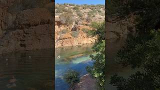 Lake Vouliagmeni lake swim water clearwater greece [upl. by Ricketts]