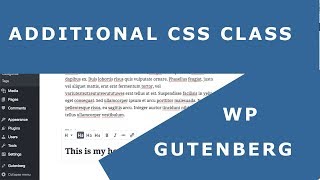 Additional CSS Class Gutenberg WordPress Example  Heading Color [upl. by Eedoj]