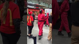 Squid game in World Square Sydney promoting the squid game mcdonald meal launch 😎 [upl. by Kauppi]