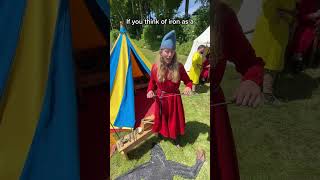 What cutting edge chainmail looked like chalkehistoryfestival [upl. by Zaneski707]