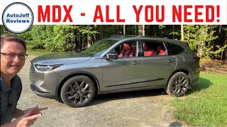 AllNew 2022 Acura MDX ASpec  Everything You Need to Know Exterior Interior Controls More [upl. by Guibert]