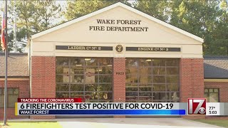 Wake Forest fire station reopens after 6 firefighters test positive for COVID19 [upl. by Anuhsal840]