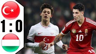 Hungary vs Turkey 10 HIGHLIGHTS  Dominik Szoboszlai Penalty Goal  arda guler vs hungary 2024 [upl. by Elehcir]