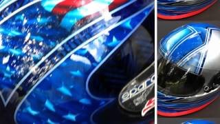 HELMET PAINTING BY AIRBRUSH ARTIST DON JOHNSON [upl. by Clementis353]