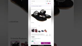 Meesho shopping  810  velvet sandals  check out in meesho  nice quality [upl. by Aivata]