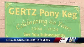 Longtime customers help celebrate 60 years in business for Gertz Pony Keg [upl. by Netsryk]