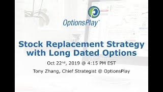 Stock Replacement Strategy with Long Dated Options​ [upl. by Secilu600]