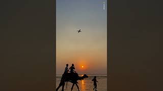 Dumas beach surat  beach view video  bulleya song video dumas beach surat travel [upl. by Enirtak104]