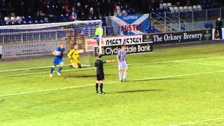 Flying Headed Goal By Richie Foran Inverness CT 22 St Mirren 26122012 [upl. by Nylyak228]