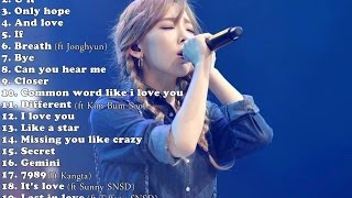 Best Songs of Kim Taeyeon 김태연 [upl. by Inaflahk]