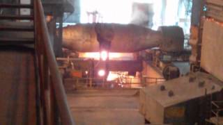 Molten steel from torpedo to ladle [upl. by Eiluj]