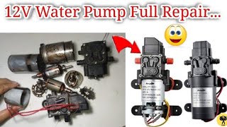 How to repair 12 volt water pump motorHow to replace 12 volt water pump motor12volt pump motor [upl. by Yennek]