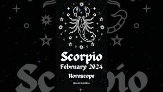 Scorpio Horoscope February 2024 ♏️ Career Money Love shorts scorpio [upl. by Bullen]