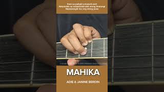 MAHIKA  ADIE AND JANINE BERDIN guitartutorialforbeginners simplifiedchords [upl. by Nylirek]