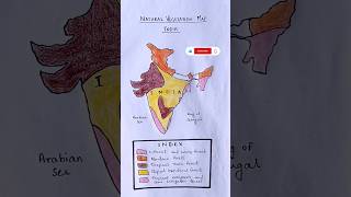 Natural Vegetation of India geography green vegetation map india colors study exam shorts [upl. by Aguie]