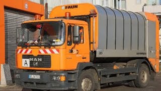 Benne à Ordures Faun Rotopress  Camion Poubelles Garbage Truck Vuilniswagen Müllabfuhr [upl. by Lewiss]