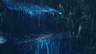 Dispel Your Worries with The Rolling Rain amp thunder Pounding on Thin Tin Roof in RainForest  ASMR [upl. by Ymaral169]