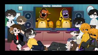 FNaF AUs react to AU D01F DSaF  play at 2X speed [upl. by Airalav]