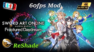 Sword Art Online Fractured Daydream 60FPS MOD FSR 4K l Ryujinx 111403 l NS ReShade Gameplay [upl. by Lisan]