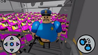 What If 1000 POLICE GIRL From BARRYS PRISON RUN Obby Roblox roblox [upl. by Llenral]