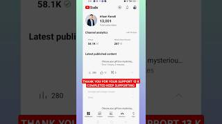 Thank you for your support 13k subscriber completed successfully 🤯😱😱shorts subscribe [upl. by Vezza463]