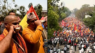 Nepal police clash with promonarchy demonstrators  AFP [upl. by Sekyere]