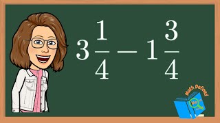 Subtracting Mixed Numbers with RegroupingBorrowingSame DenominatorsMath Defined [upl. by Godfrey810]