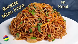 Recette Mine Frite Mauricienne en Kreol  Chow Mein Veg [upl. by Landes]