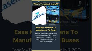 easemytrip ev new venture stockmarket update finance [upl. by Nymassej]