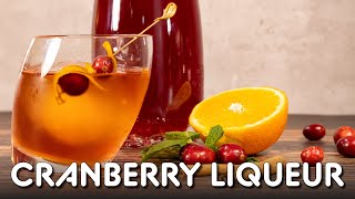 Cranberry Liqueur Recipe with Vodka  Cranberry Liqueur Cocktail Recipe  gf explorers [upl. by Brena]